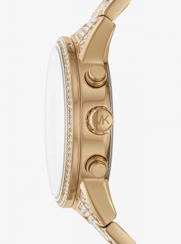 Michael Kors Ritz Pavé Gold-Tone Watch