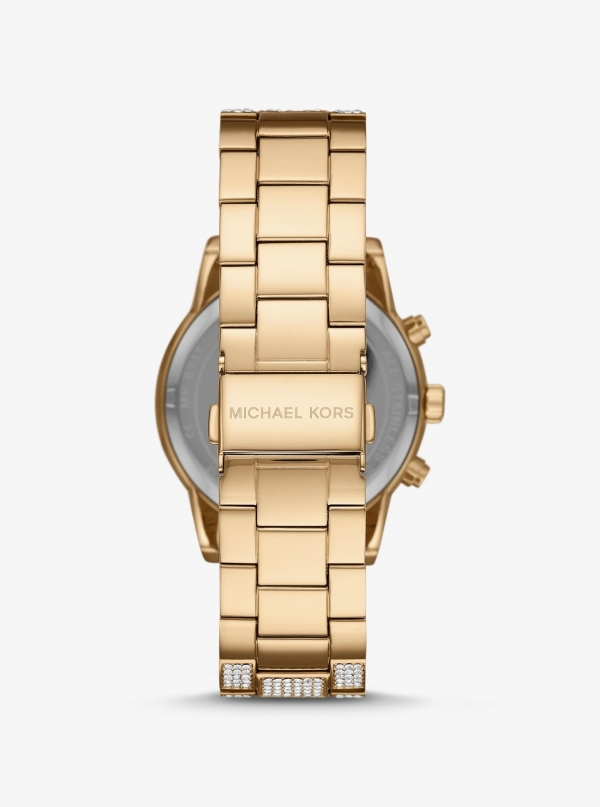 Michael Kors Ritz Pavé Gold-Tone Watch