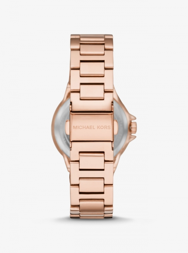 Michael Kors Mini Camille Pavé Rose Gold-Tone Watch