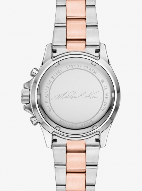 Michael Kors Oversized Everest Pavé Two-Tone Watch