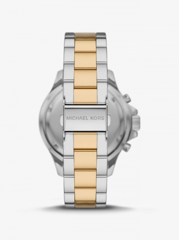 Michael Kors Oversized Everest Pavé Two-Tone Watch