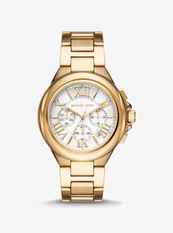 Michael Kors Oversized Camille Gold-Tone Watch