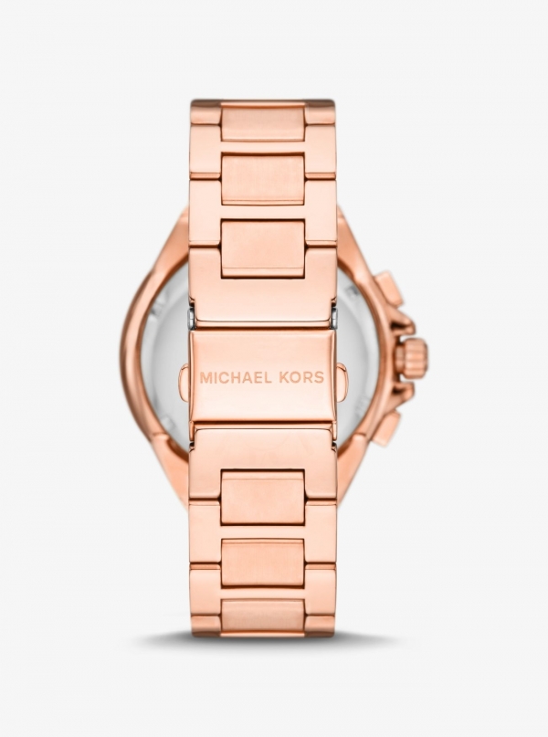 Michael Kors Oversized Camille Rose Gold-Tone Watch