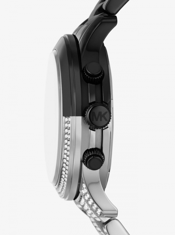 Michael Kors Runway Pavé Two-Tone Watch