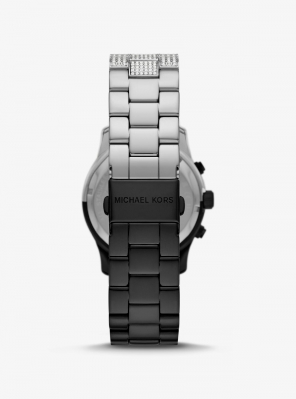 Michael Kors Runway Pavé Two-Tone Watch