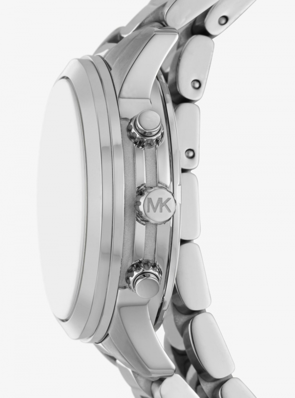 Michael Kors Runway Silver-Tone Wrap Watch