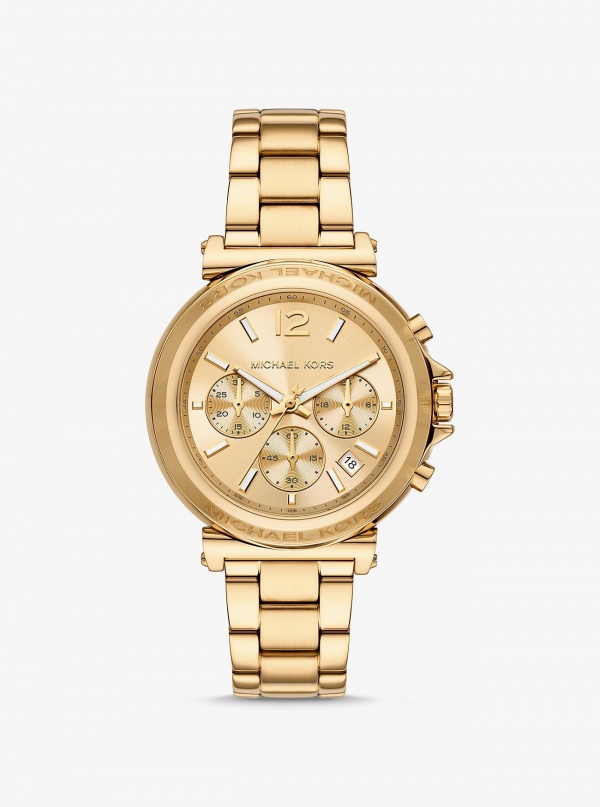Michael Kors Oversized Maren Gold-Tone Watch