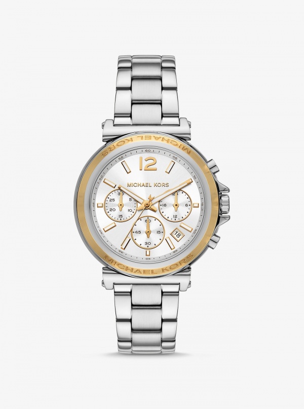 Michael Kors Oversized Maren Silver-Tone Watch