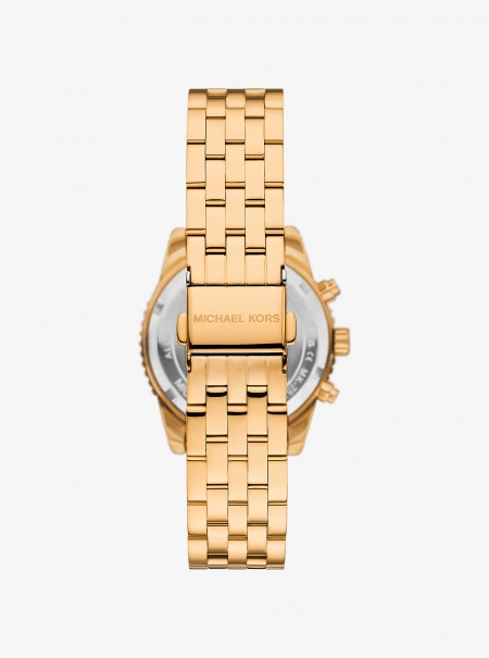 Michael Kors Mini Bryant Pavé Gold-Tone Watch