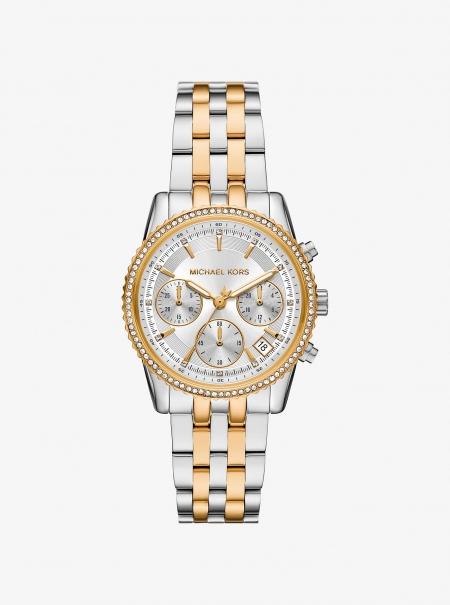 Michael Kors Mini Bryant Pavé Two-Tone Watch