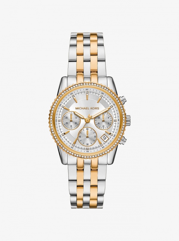 Michael Kors Mini Bryant Pavé Two-Tone Watch