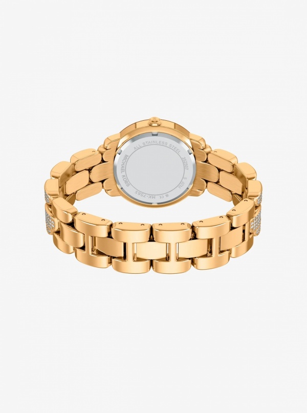 Michael Kors Pavé Phoebe Gold-Tone Watch