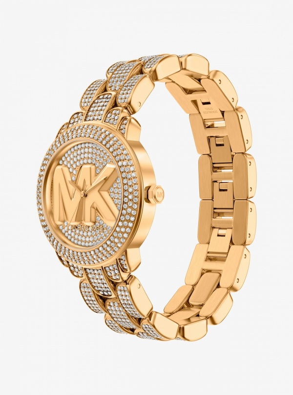 Michael Kors Pavé Phoebe Gold-Tone Watch