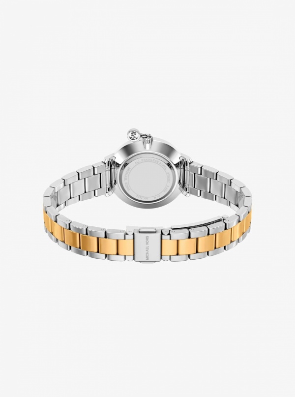 Michael Kors Mini Pyper Pavé Two-Tone Watch