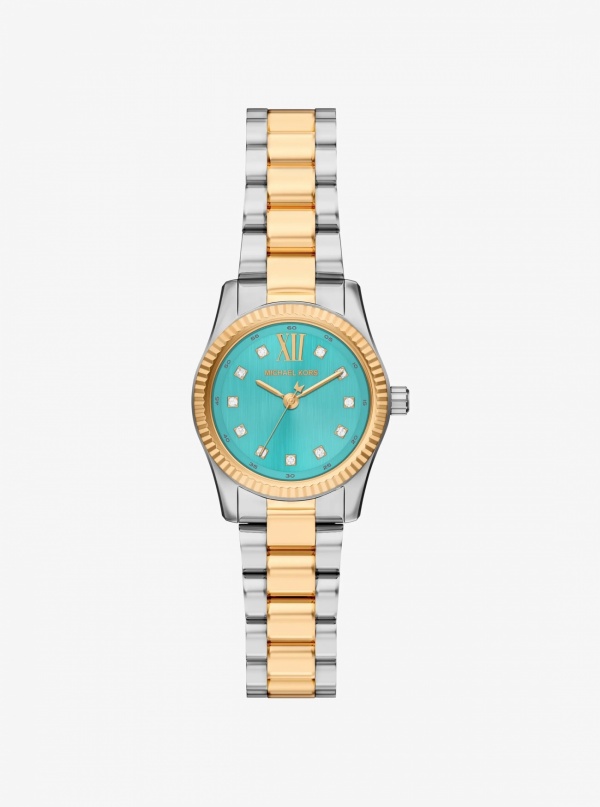 Michael Kors Petite Lexington Pavé Two-Tone Watch