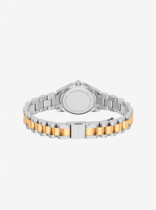 Michael Kors Petite Lexington Pavé Two-Tone Watch