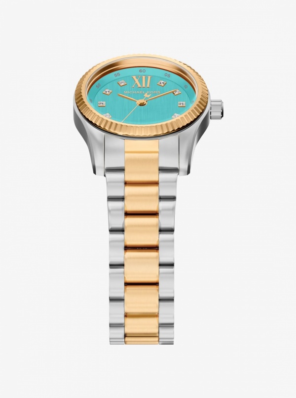 Michael Kors Petite Lexington Pavé Two-Tone Watch