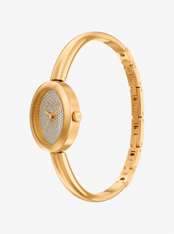 Michael Kors Petite Maude Gold-Tone Bangle Watch