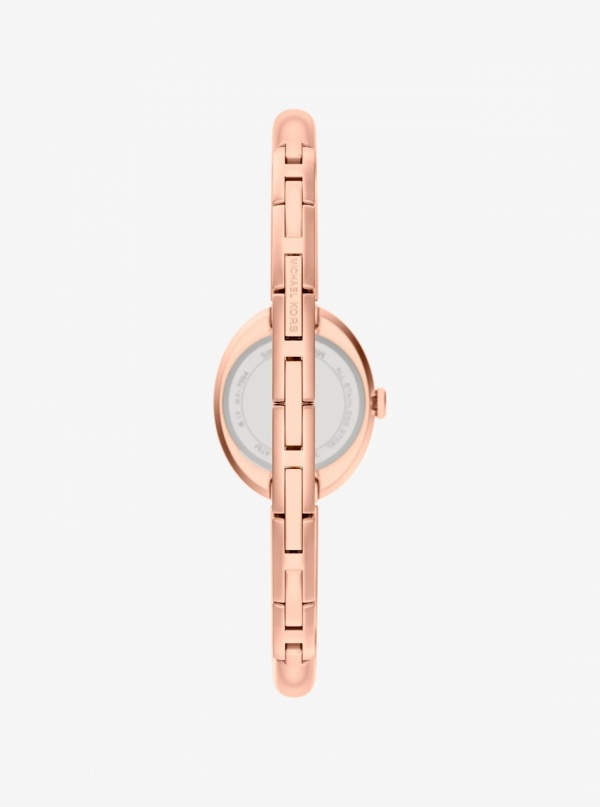 Michael Kors Petite Maude Rose Gold-Tone Bangle Watch