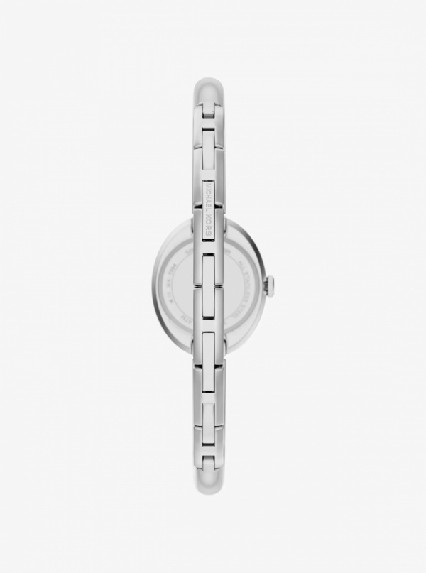 Michael Kors Petite Maude Rose Silver-Tone Bangle Watch