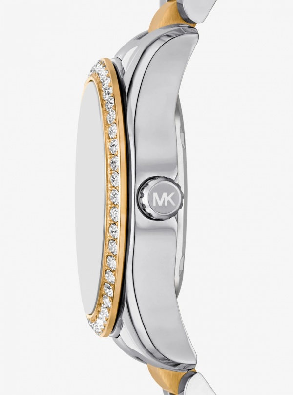 Michael Kors Lexington Pavé Two-Tone Watch