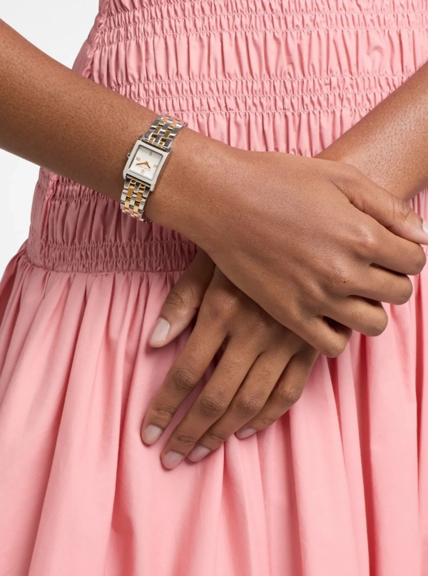 Michael Kors Micro Georgie Two-Tone Watch