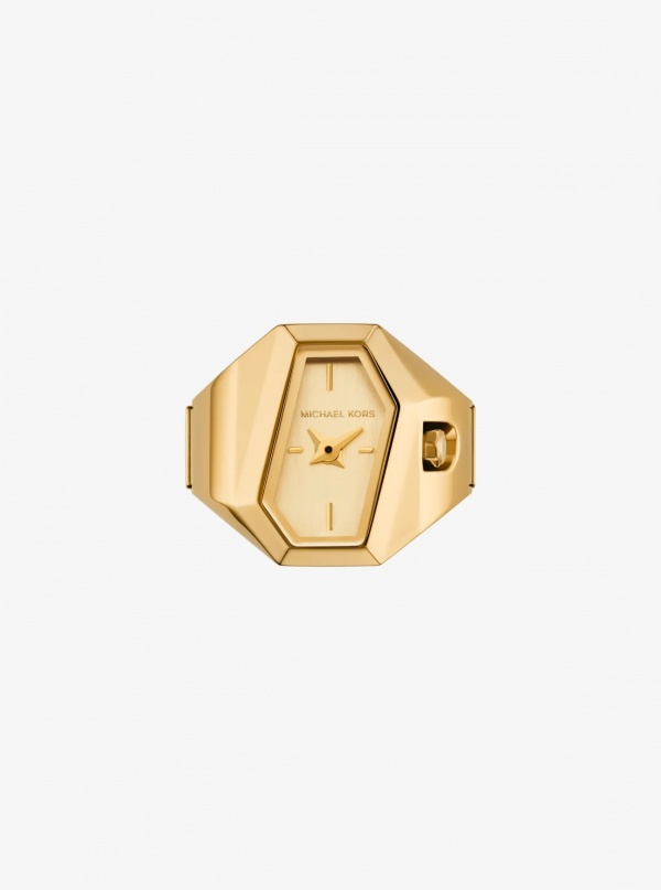 Michael Kors Suri Gold-Tone Ring Watch