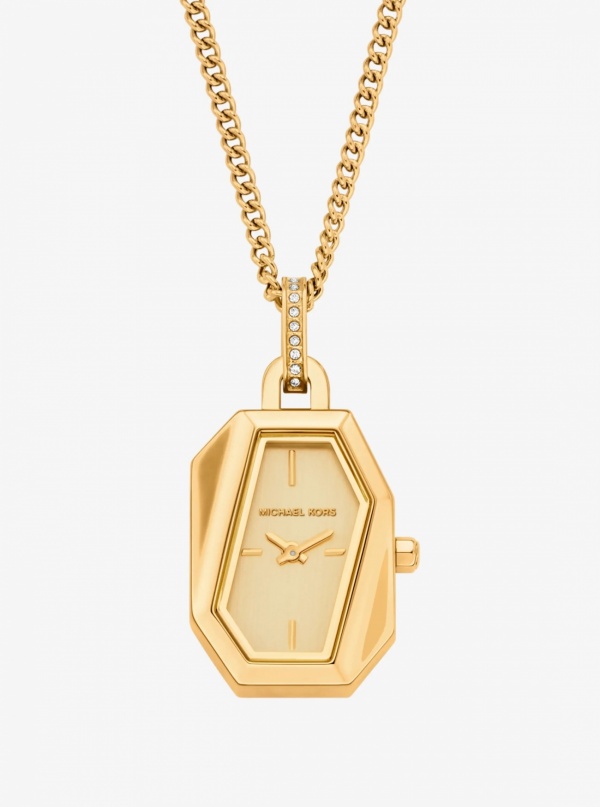 Michael Kors Suri Gold-Tone Watch Necklace