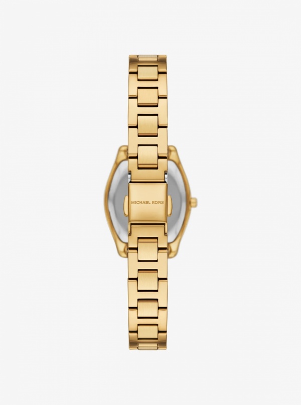 Michael Kors Petite Chelsea Pavé Gold-Tone Watch