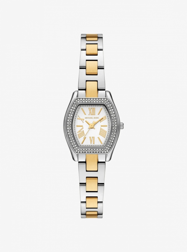 Michael Kors Petite Chelsea Pavé Two-Tone Watch