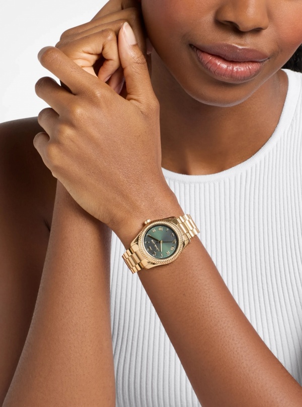 Michael Kors Mini Lexington Gold-Tone Watch