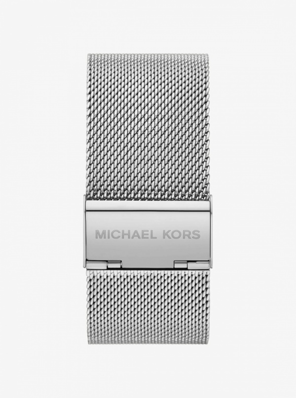 Michael Kors Georgie Petite Silver-Tone Mesh Watch