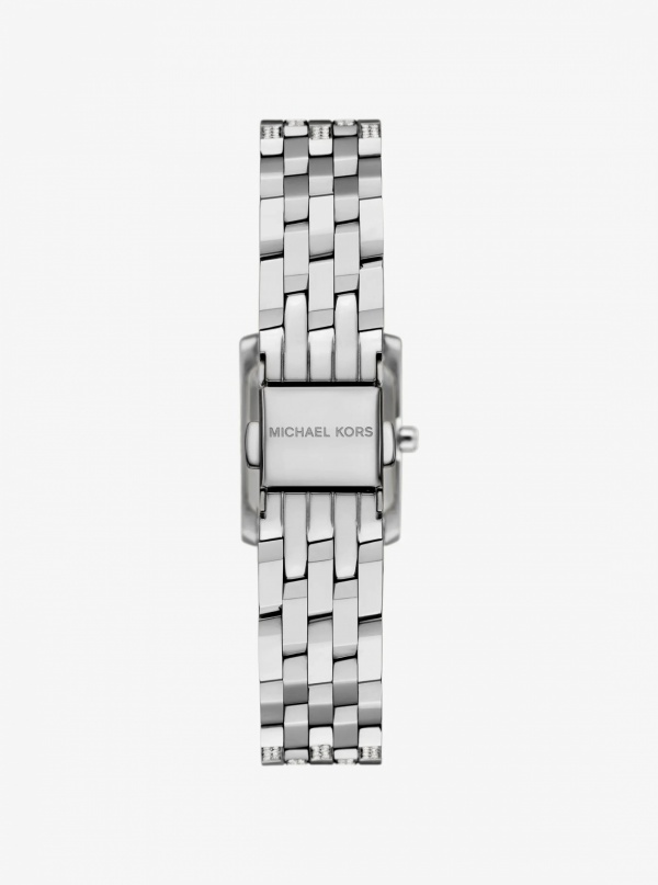 Michael Kors Micro Georgie Pavé Silver-Tone Watch