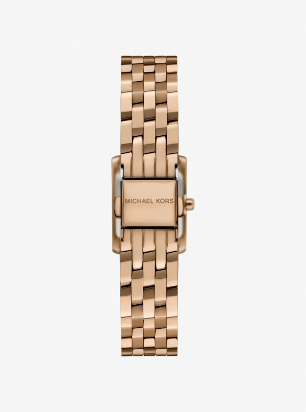 Michael Kors Micro Georgie Beige Gold-Tone Watch