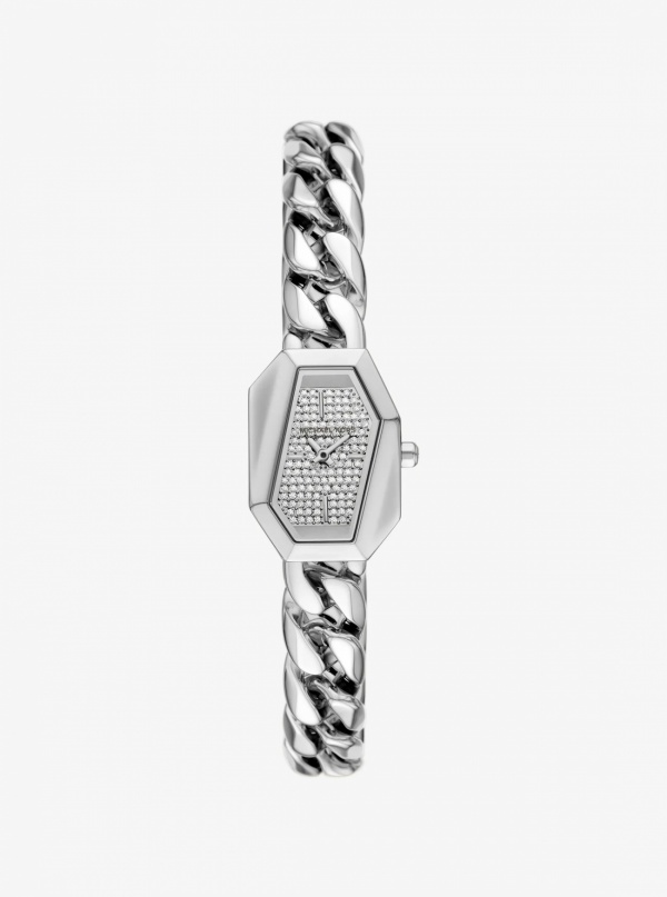 Michael Kors Petite Suri Pavé Silver-Tone Watch
