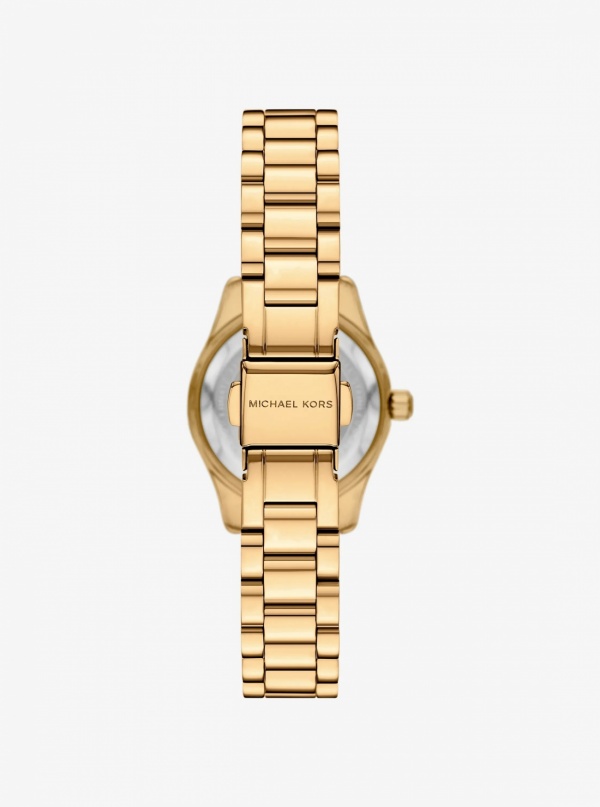 Michael Kors Lexington Brushed Gold-Tone Watch Gift Set