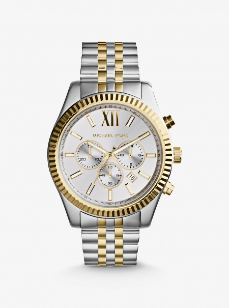 Michael Kors Oversized Lexington Two-Tone Watch