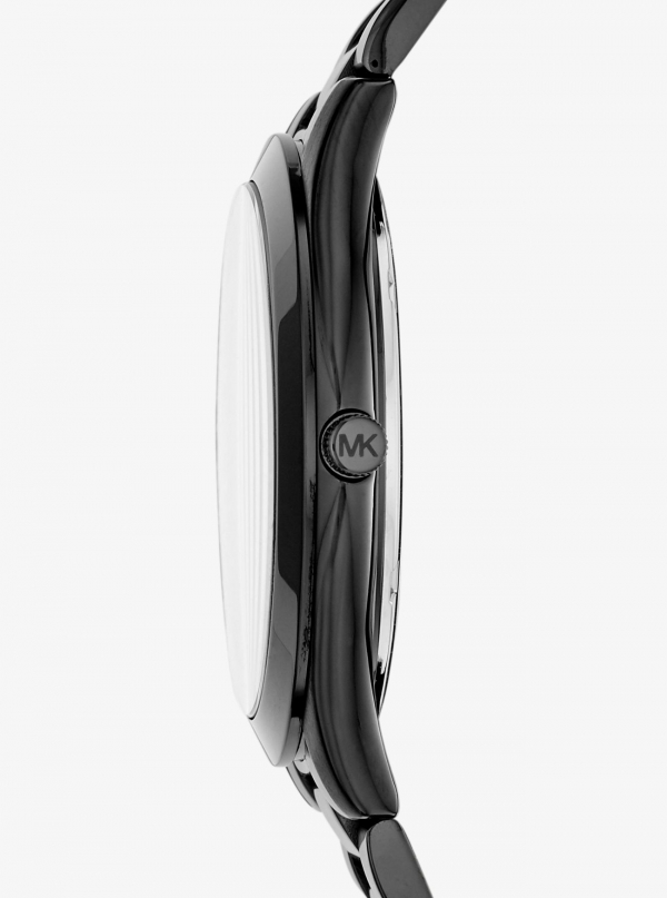 Michael Kors Oversized Slim Runway Black-Tone Watch
