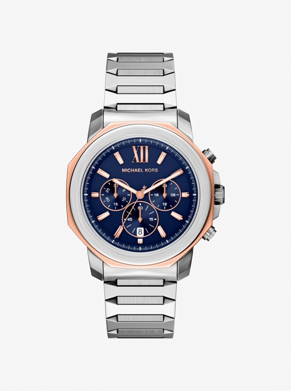 Michael Kors Oversized Prescott Two-Tone Watch