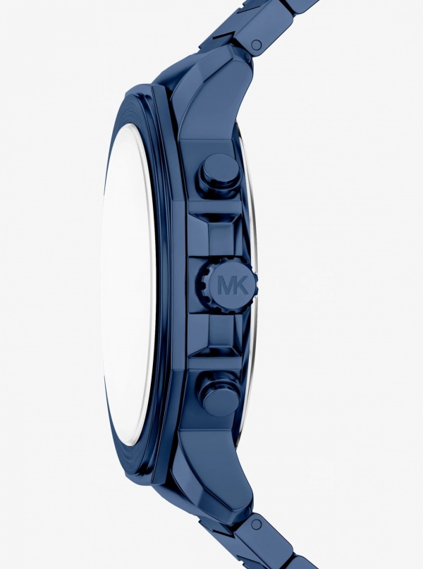 Michael Kors Oversized Prescott Blue-Tone Watch