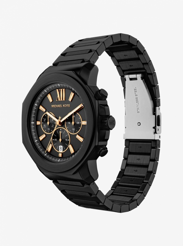 Michael Kors Oversized Prescott Black-Tone Watch