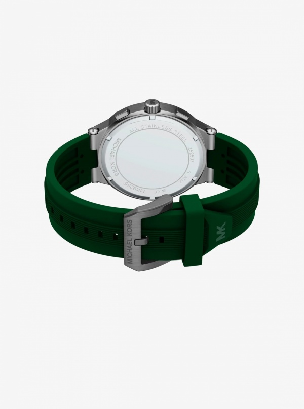 Michael Kors Oversized Billie Gunmetal and Silicone Watch