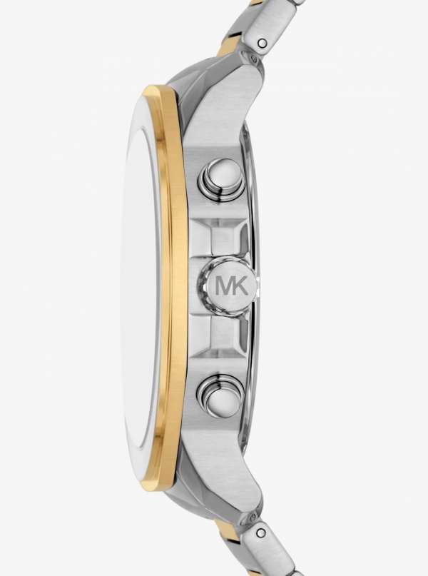 Michael Kors Mens Oversized Prescott Two-Tone Watch