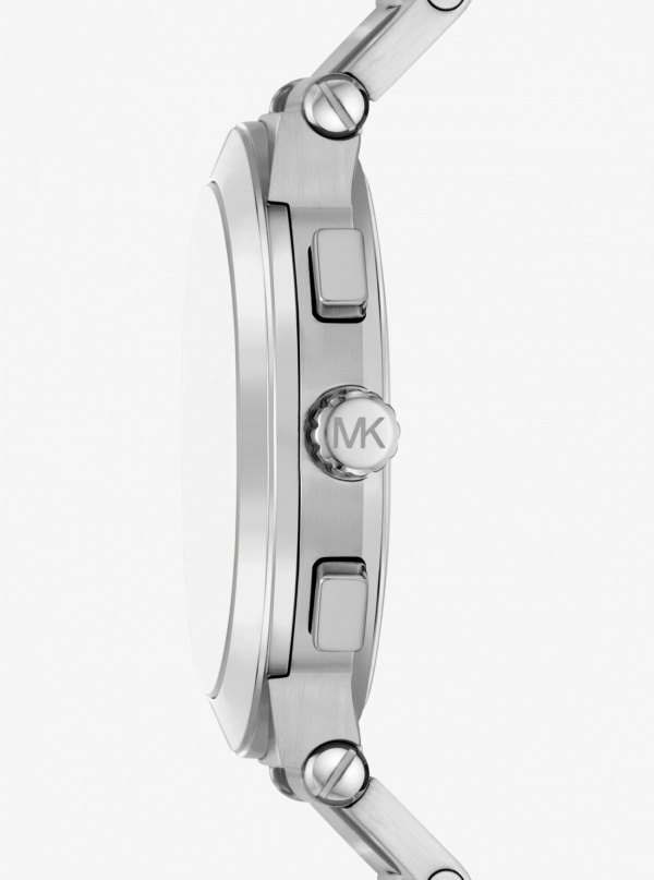 Michael Kors Oversized Billie Silver-Tone Watch and Bracelet Gift Set