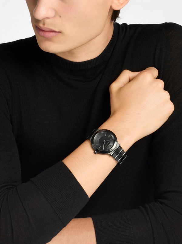 Michael Kors Oversized Billie Black-Tone Watch
