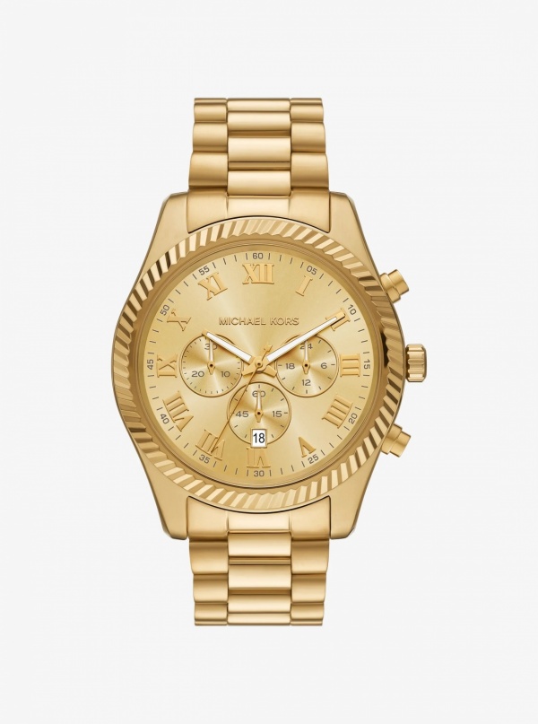 Michael Kors Oversized Lexington Gold-Tone Watch