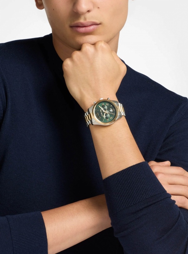 Michael Kors Oversized Lexington Two-Tone Watch