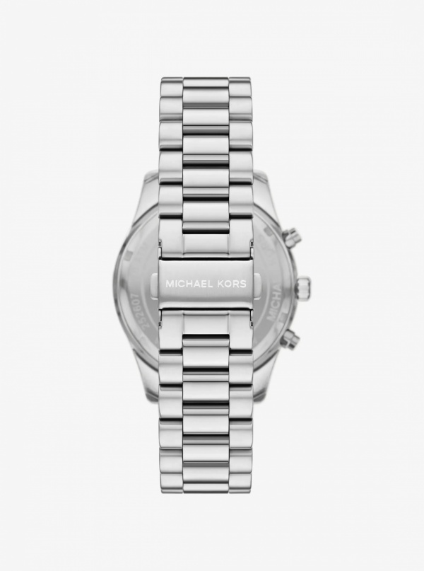 Michael Kors Oversized Lexington Silver-Tone Watch