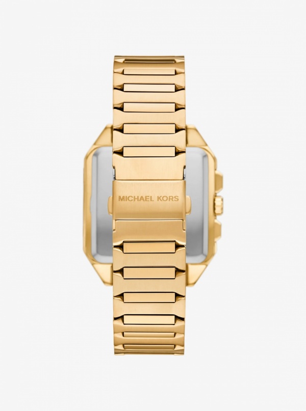 Michael Kors Hayes Oversized Gold-Tone Sport Watch