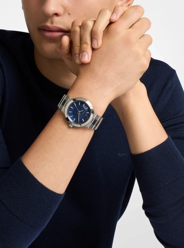 Michael Kors Oversized Billie Silver-Tone Watch